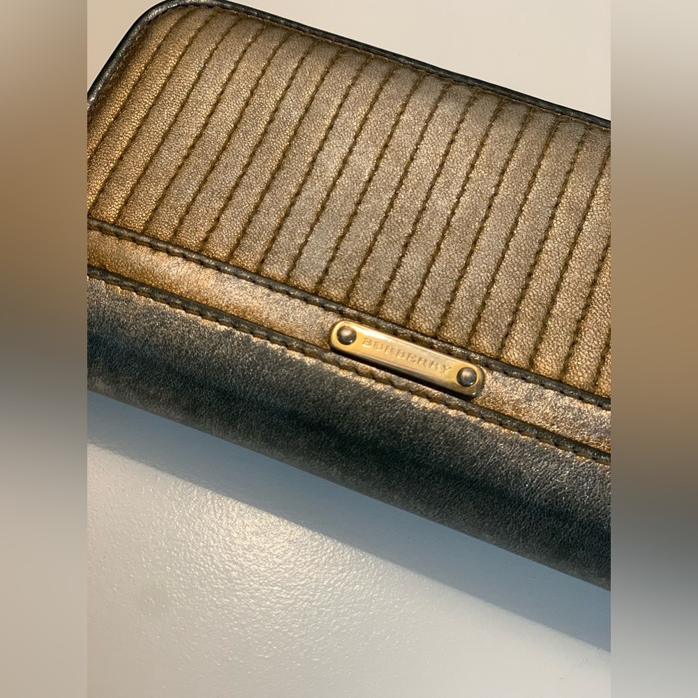 Burberry Metallic Gold Wallet